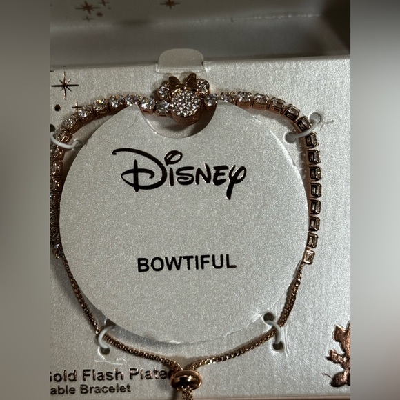 Disney's Minnie 14k Rose Gold FlashPlated bracelet - New - Picture 4 of 8
